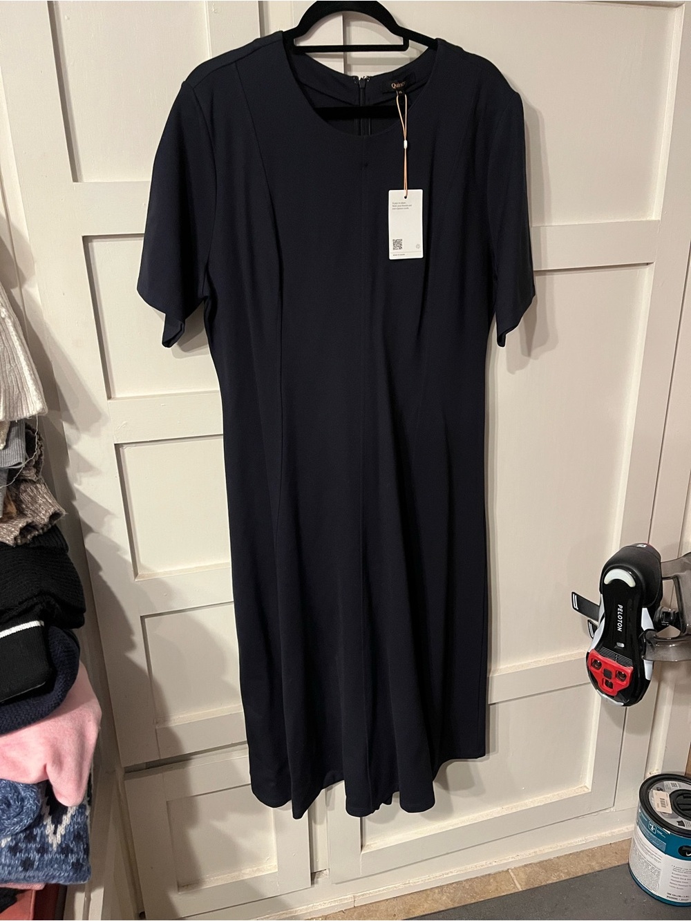 NWT.  Women's Short-Sleeve Navy Dress